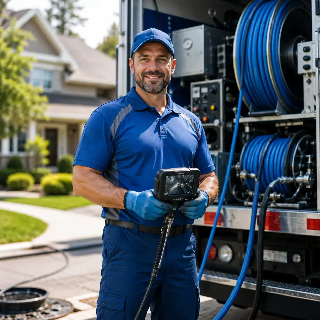 Local outdoor drain cleaning specialists in Port Hope, MI